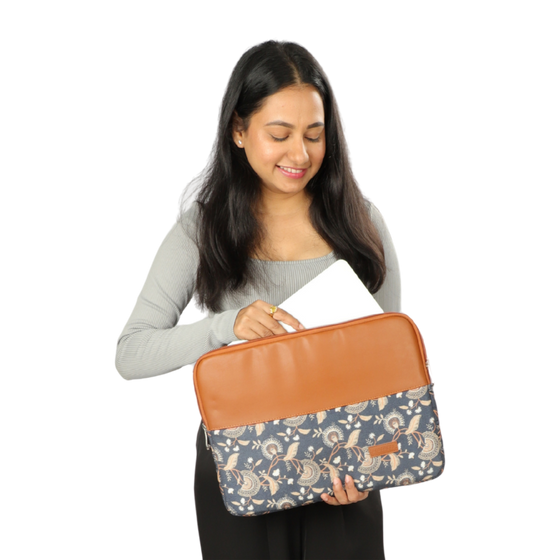 Model holding Bloom Sleeve