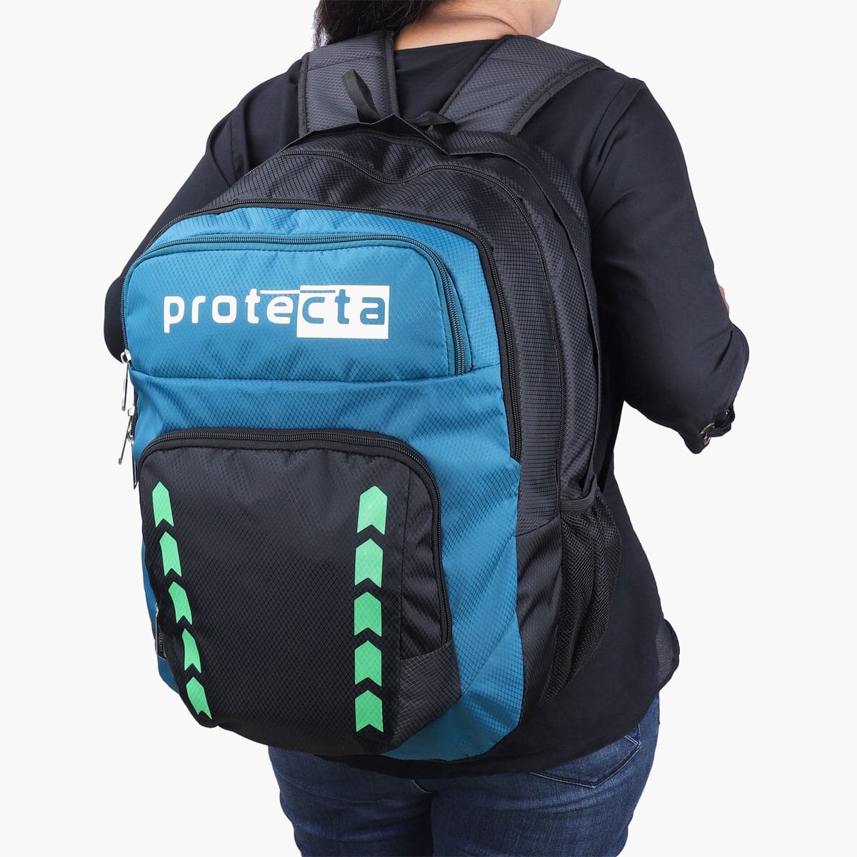 Black-Green | Protecta Bolt Laptop Backpack-6