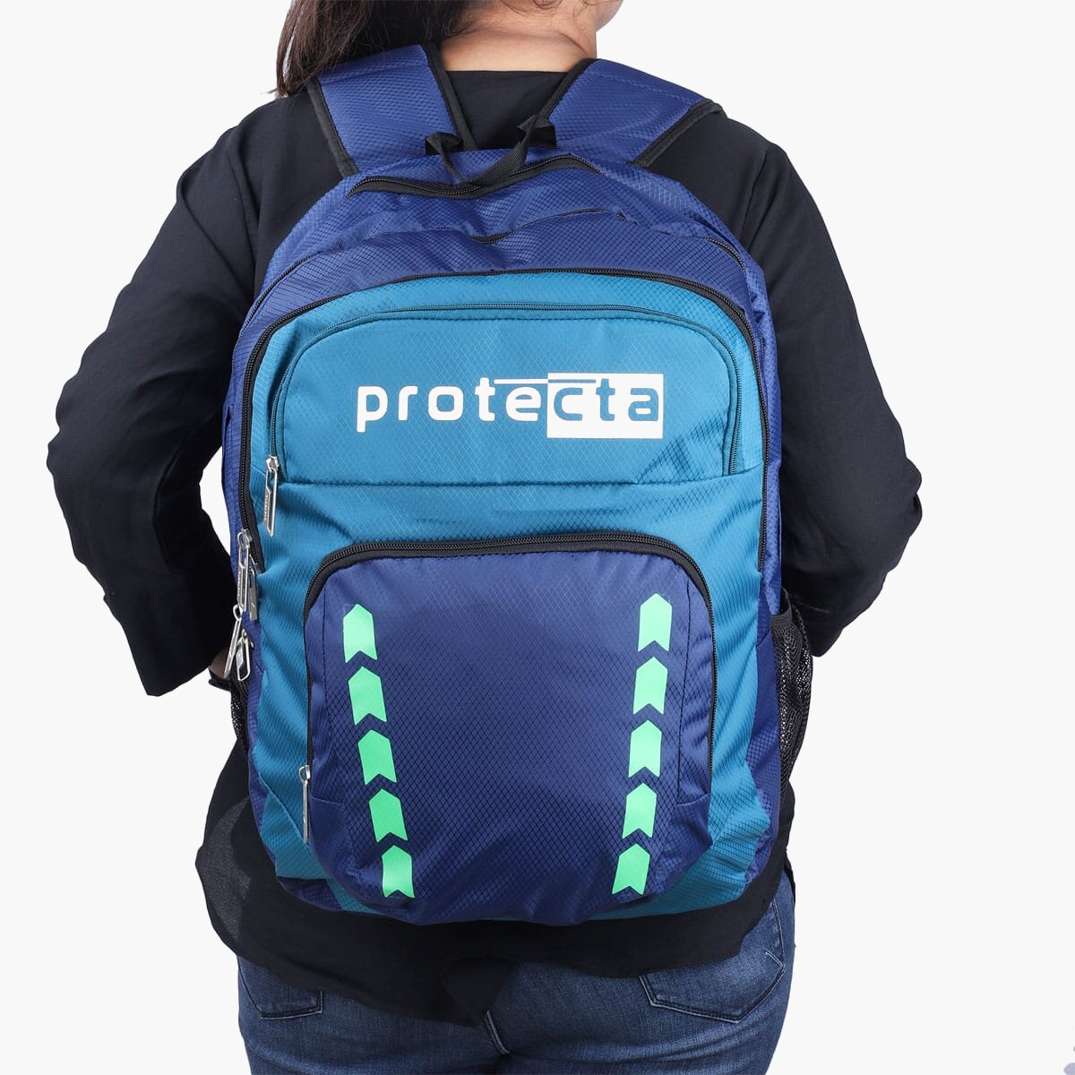 Navy-Green | Protecta Bolt Laptop Backpack-6