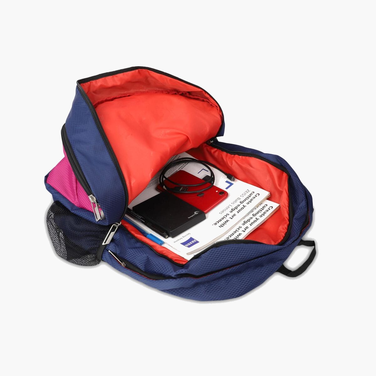 Navy-Pink | Protecta Bolt Laptop Backpack-5