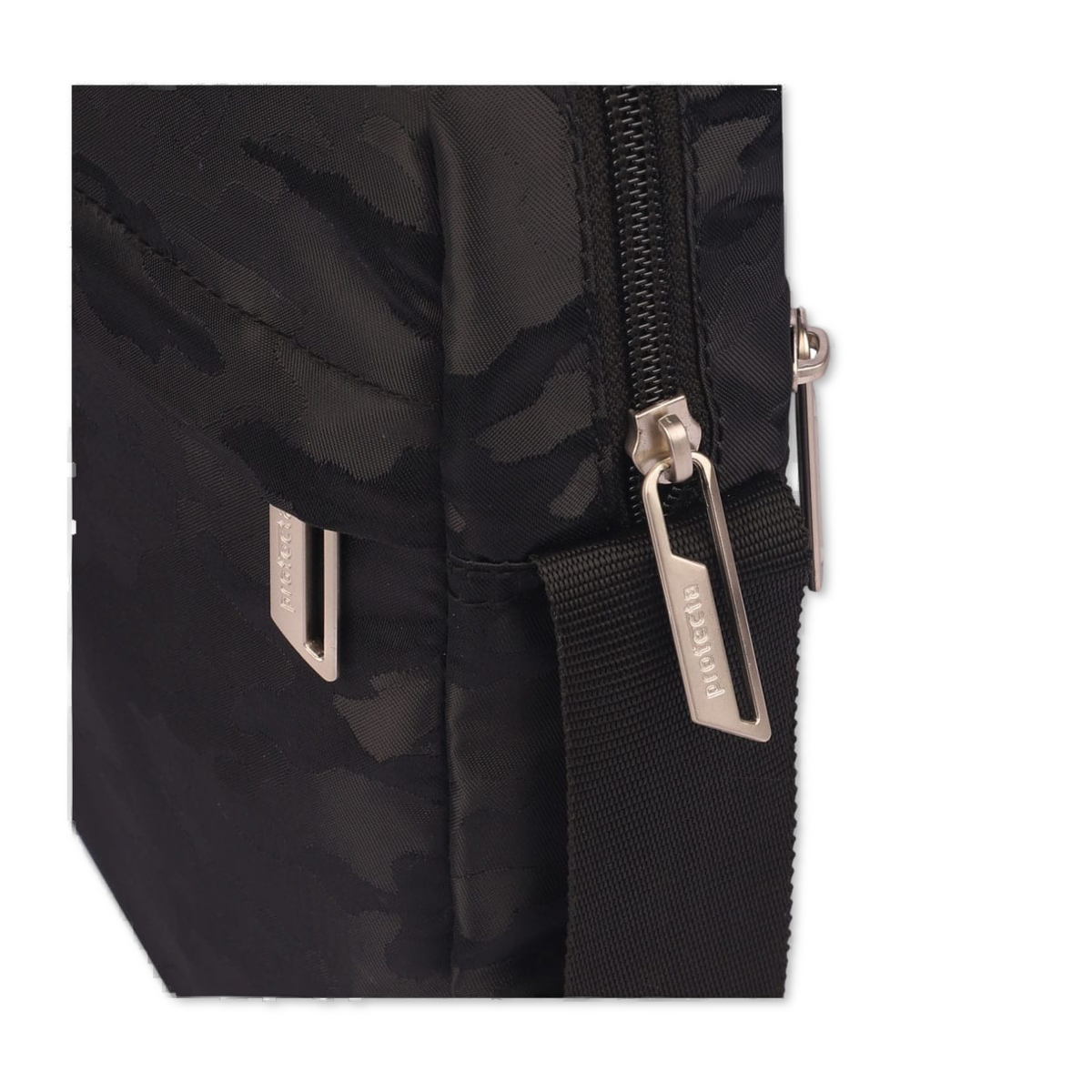 Black| Protecta Camo Unisex Sling Bag-4