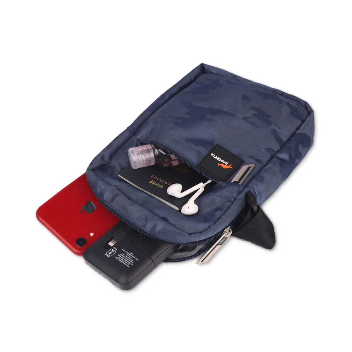 Navy | Protecta Camo Unisex Sling Bag-5
