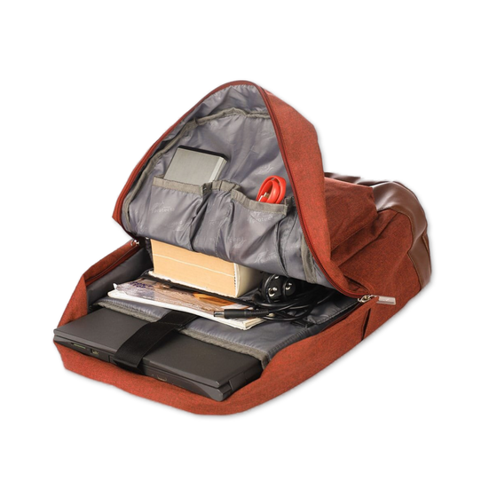 Rust Red | Protecta Chain Reaction Laptop Backpack-4