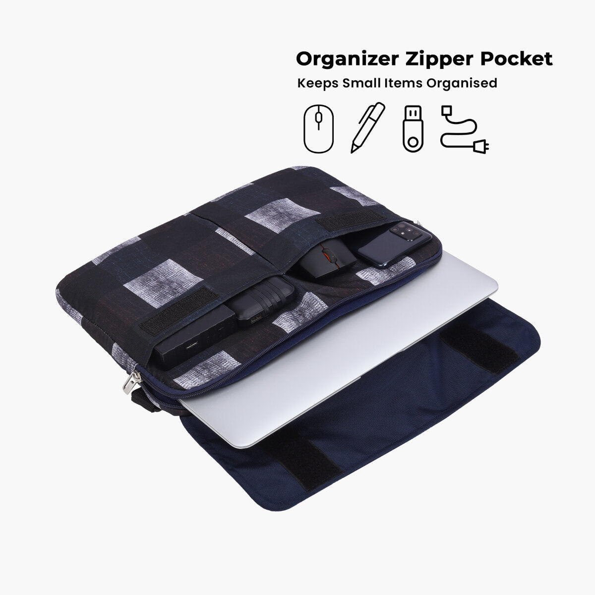 Distressed Checks Print | Protecta Charlie Laptop Bag