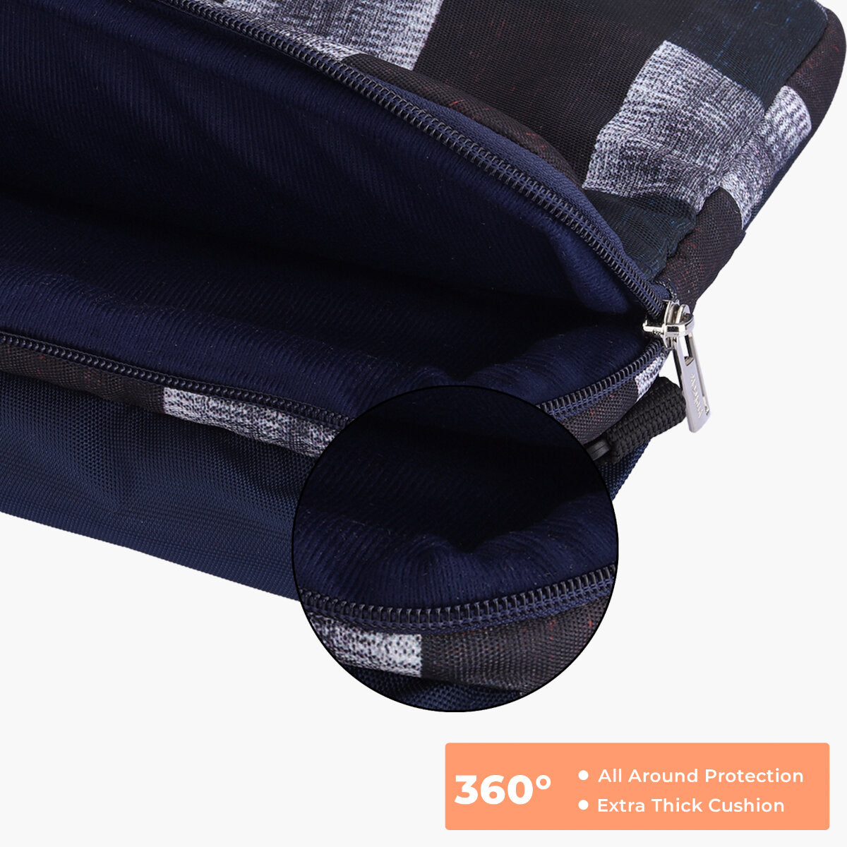 Distressed Checks Print | Protecta Charlie Laptop Bag