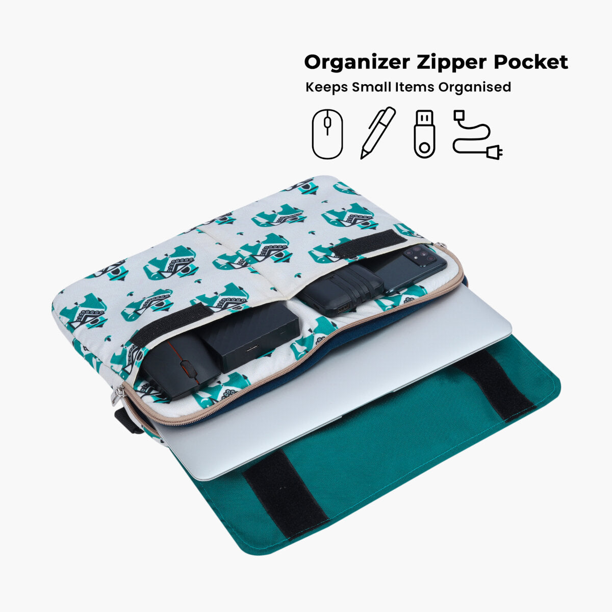 Elephants Print | Protecta Charlie Laptop Bag