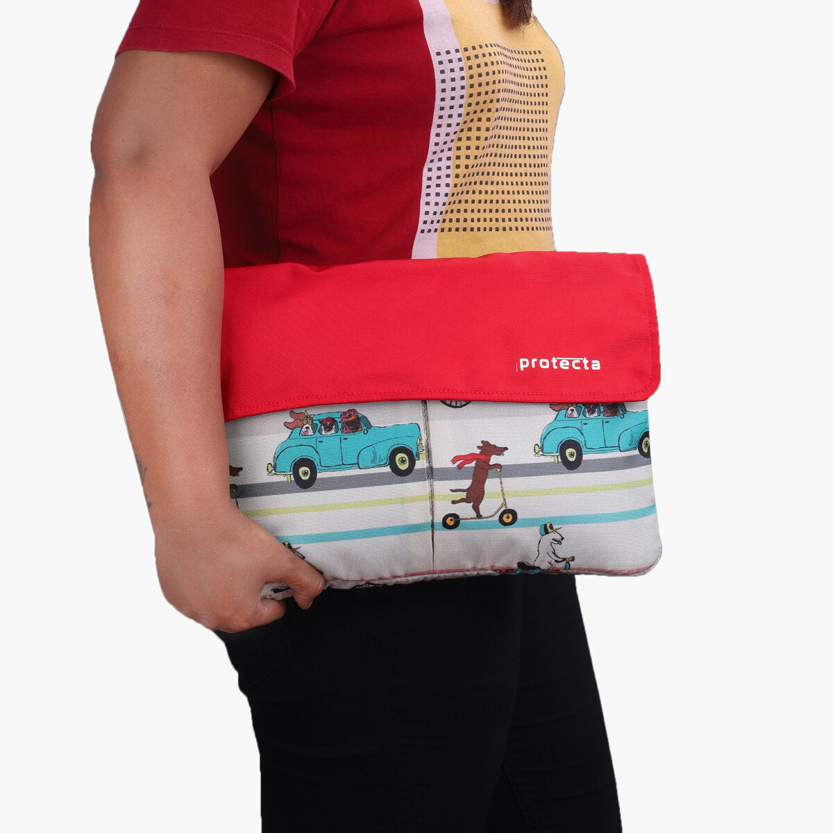 Travelling Dogs Print | Protecta Charlie Laptop Bag