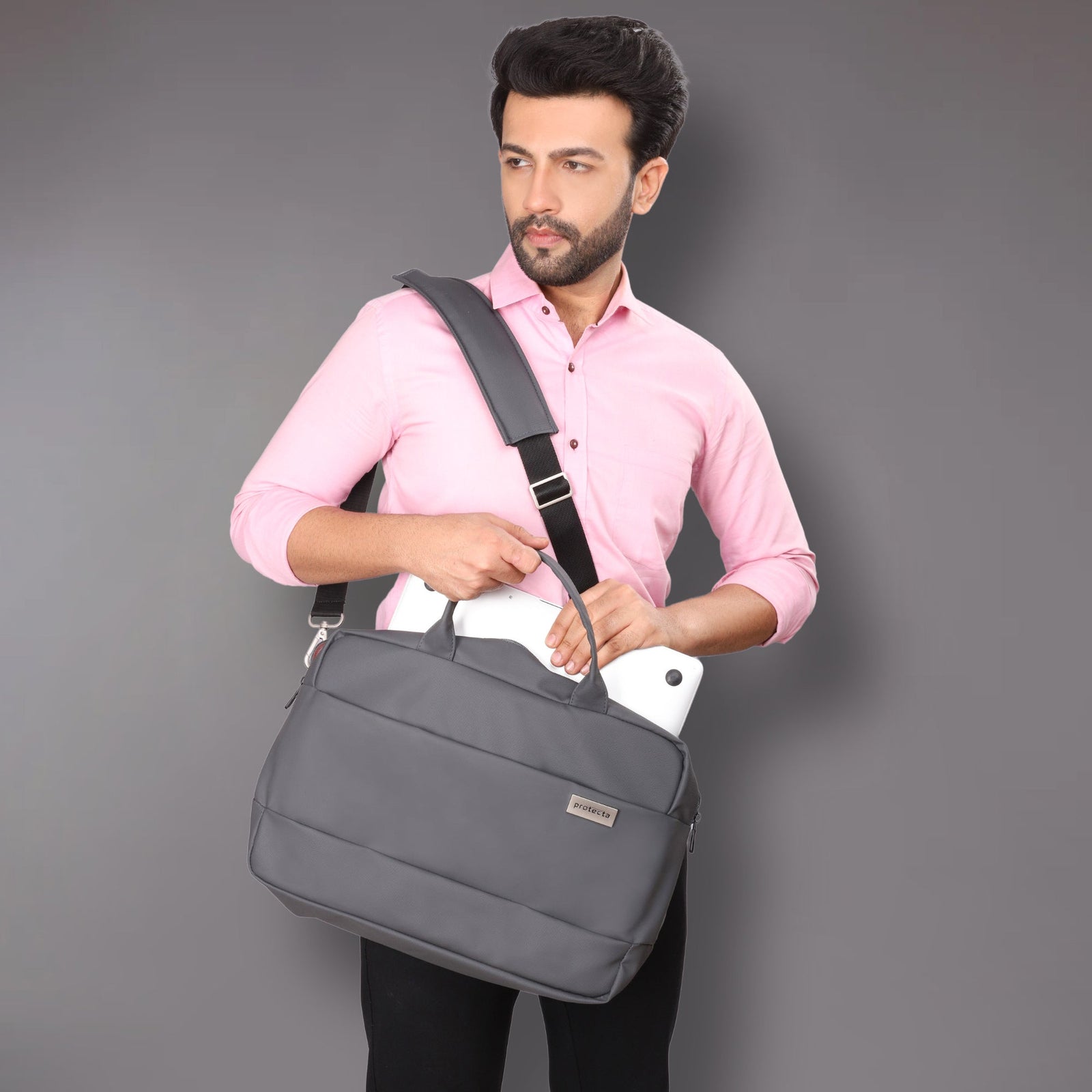Grey | Protecta Conquest Laptop Bag - 4
