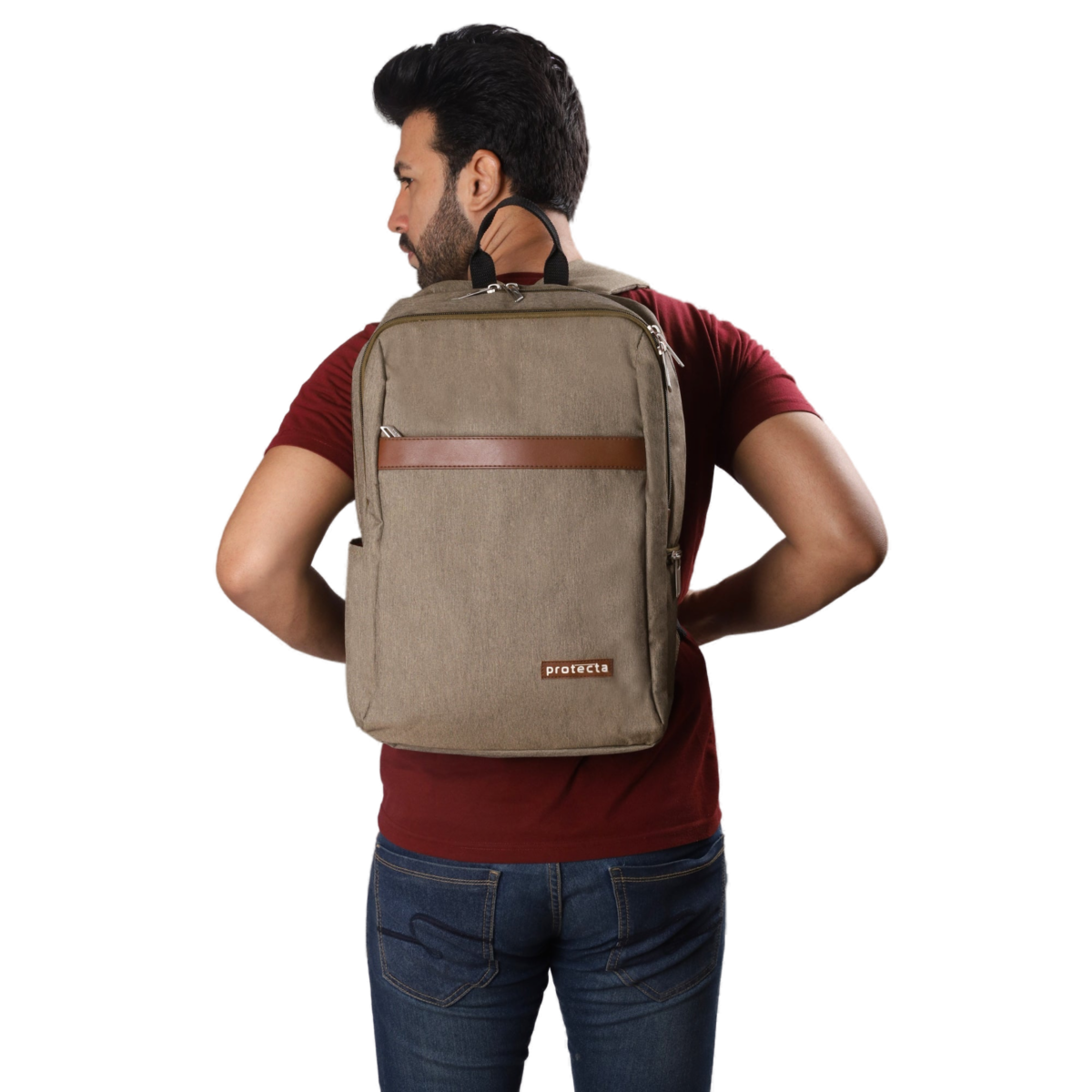 Brown | Protecta Delight Laptop Backpack - 1