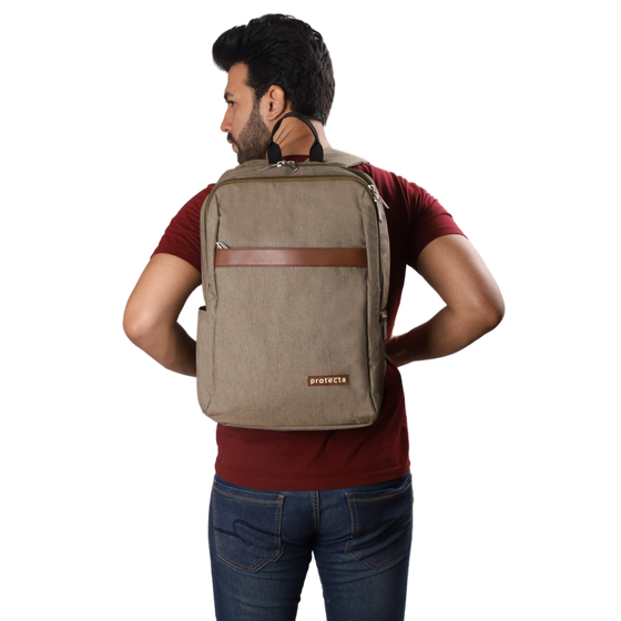 Brown | Protecta Delight Laptop Backpack - 1