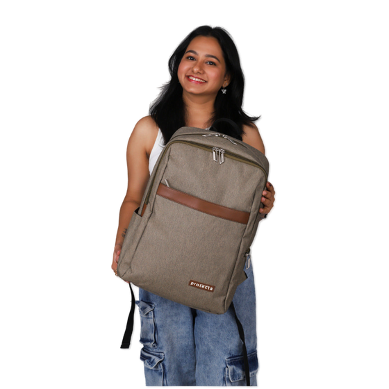 Brown | Protecta Delight Laptop Backpack - 7