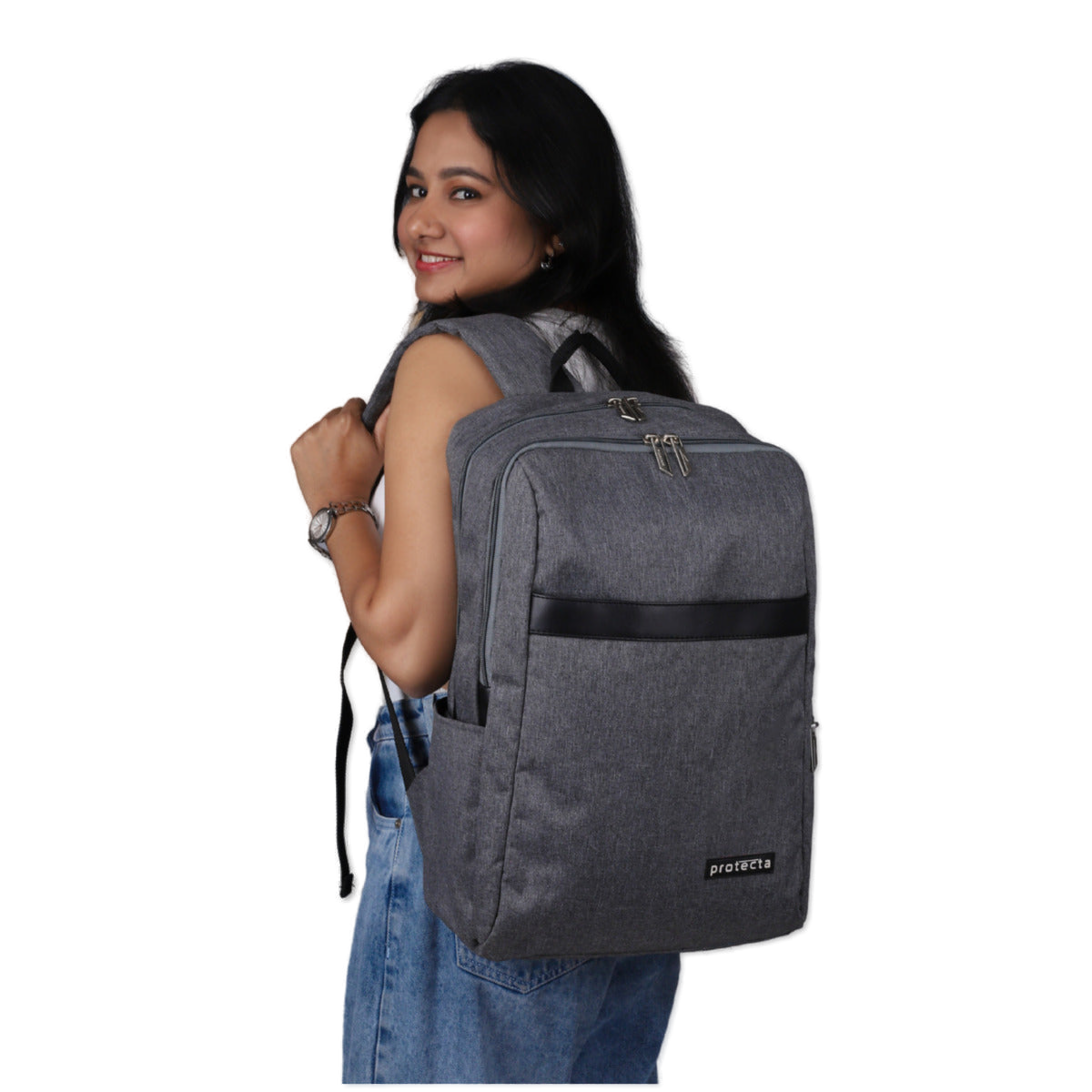 Grey | Protecta Delight Laptop Backpack - 8