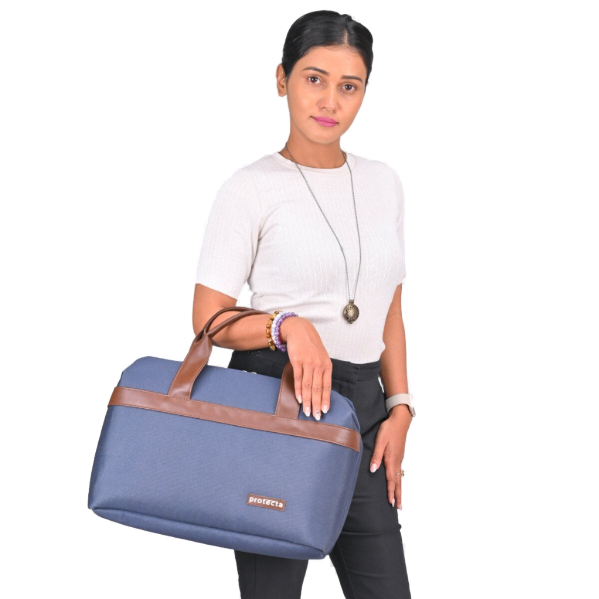Blue | Protecta Early Lead Anti-Theft Office Laptop Bag - 5