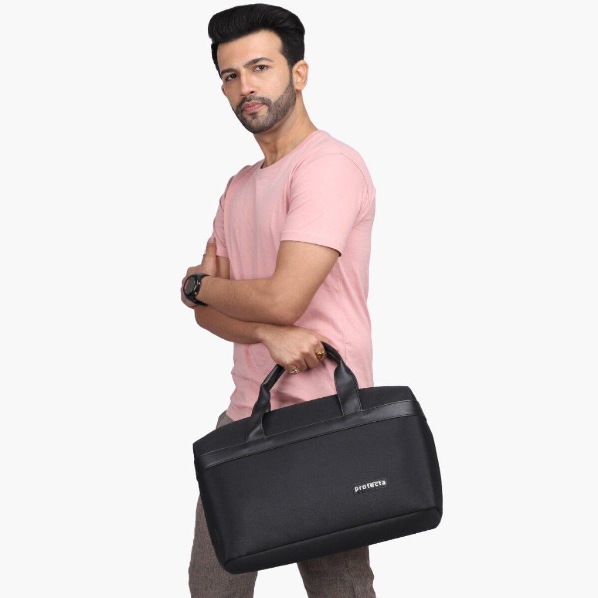 Black | Protecta Early Lead Anti-Theft Office Laptop Bag - 5