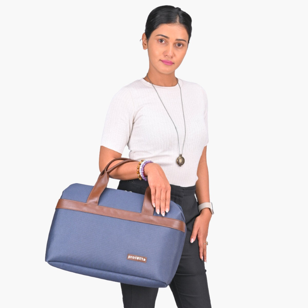 Blue | Protecta Early Lead Anti-Theft Office Laptop Bag - 5