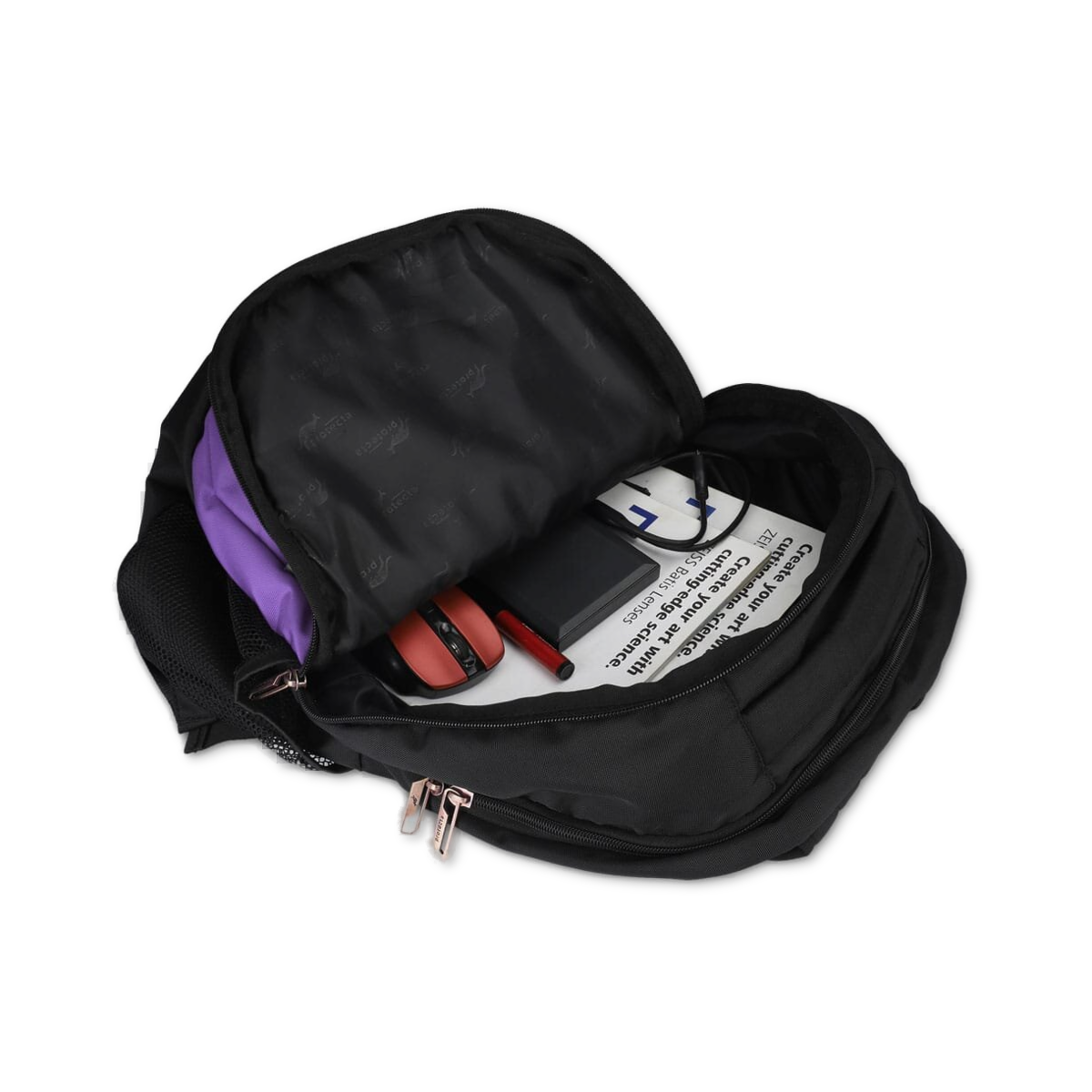 Black-Violet | Protecta Enigma Laptop Backpack-4