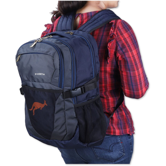 Navy-Grey | Protecta Enigma Laptop Backpack-6