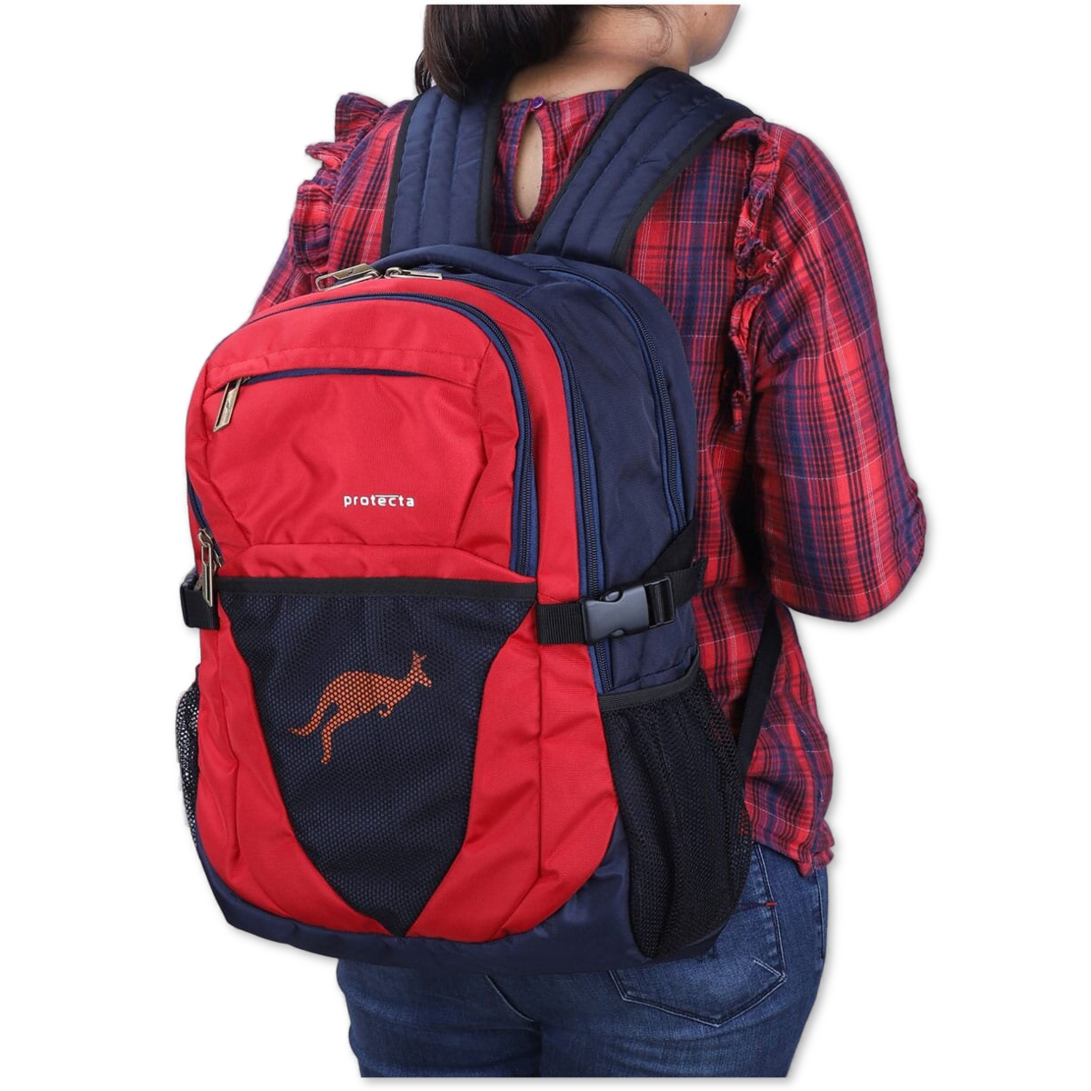 Navy-Red | Protecta Enigma Laptop Backpack-6