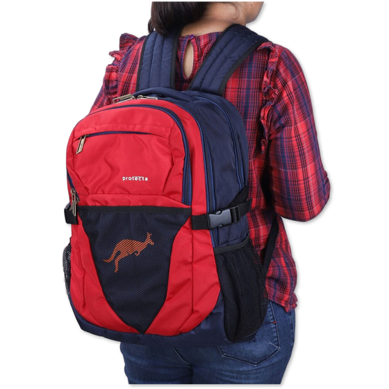 Navy-Red | Protecta Enigma Laptop Backpack-6