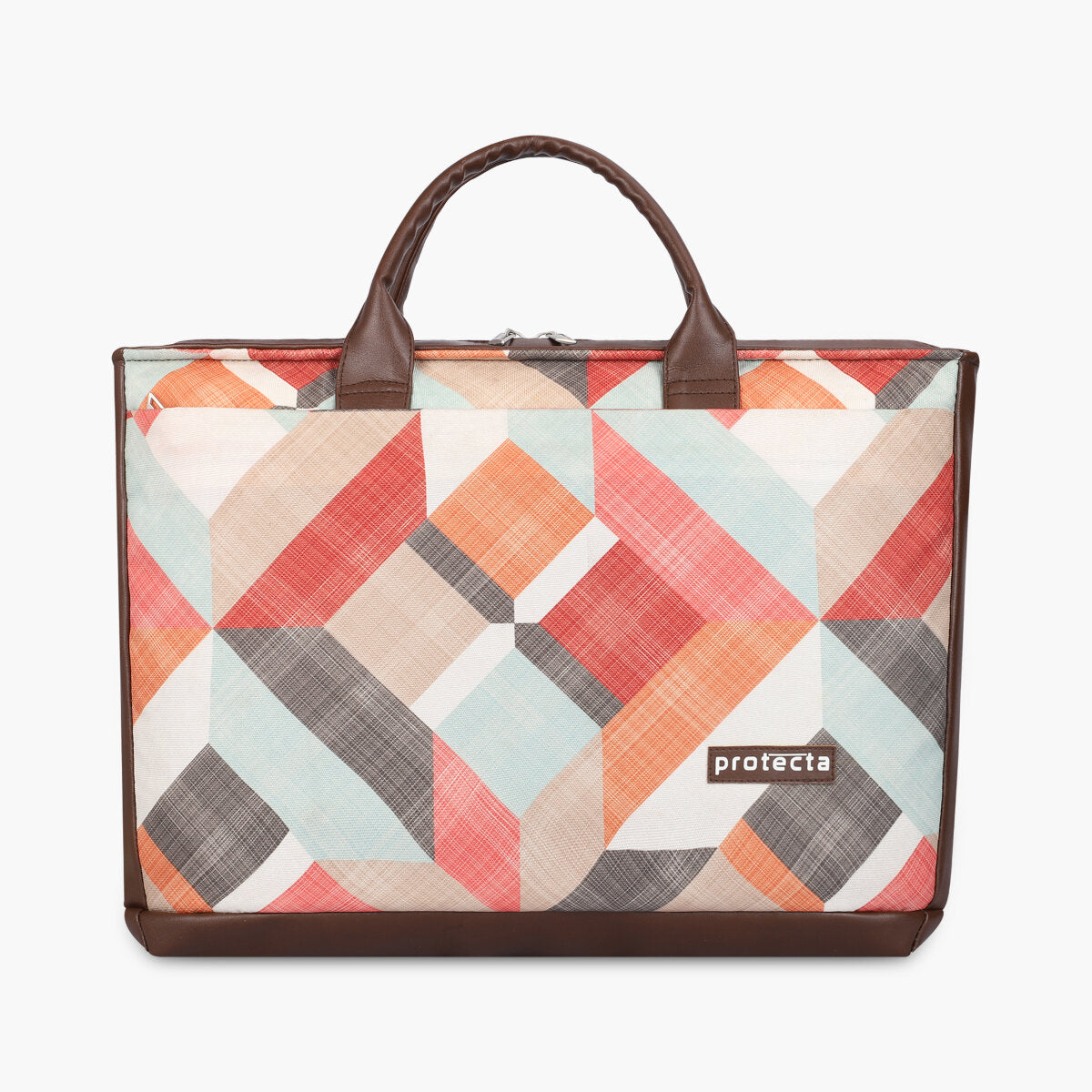 Geometric Print | Protecta Evenly Poised Office Laptop Bag for Women - Main