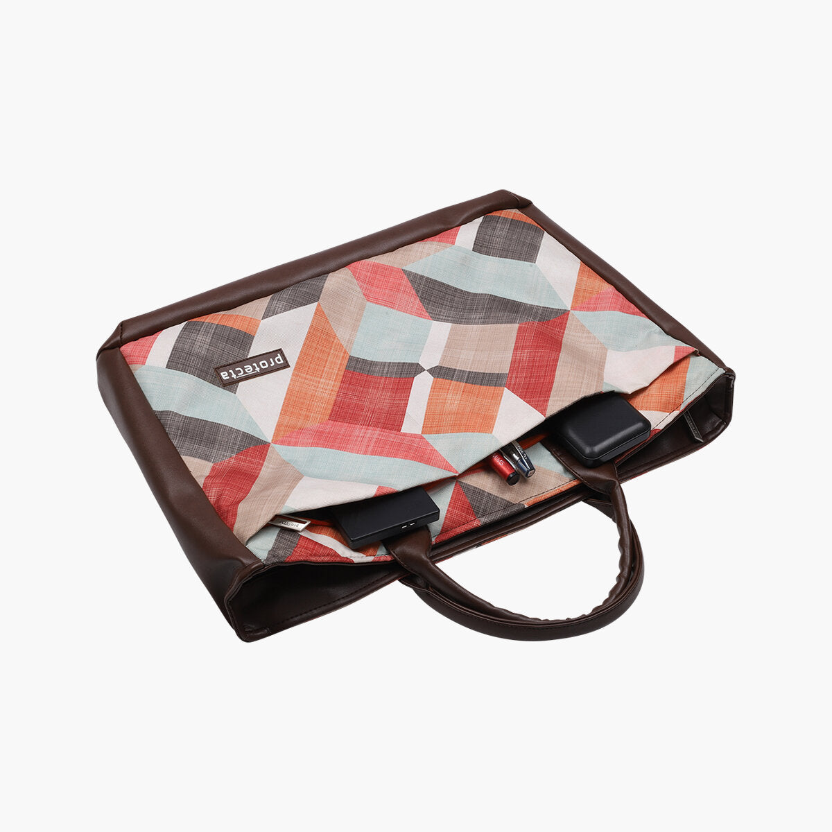 Geometric Print | Protecta Evenly Poised Office Laptop Bag for Women - 6
