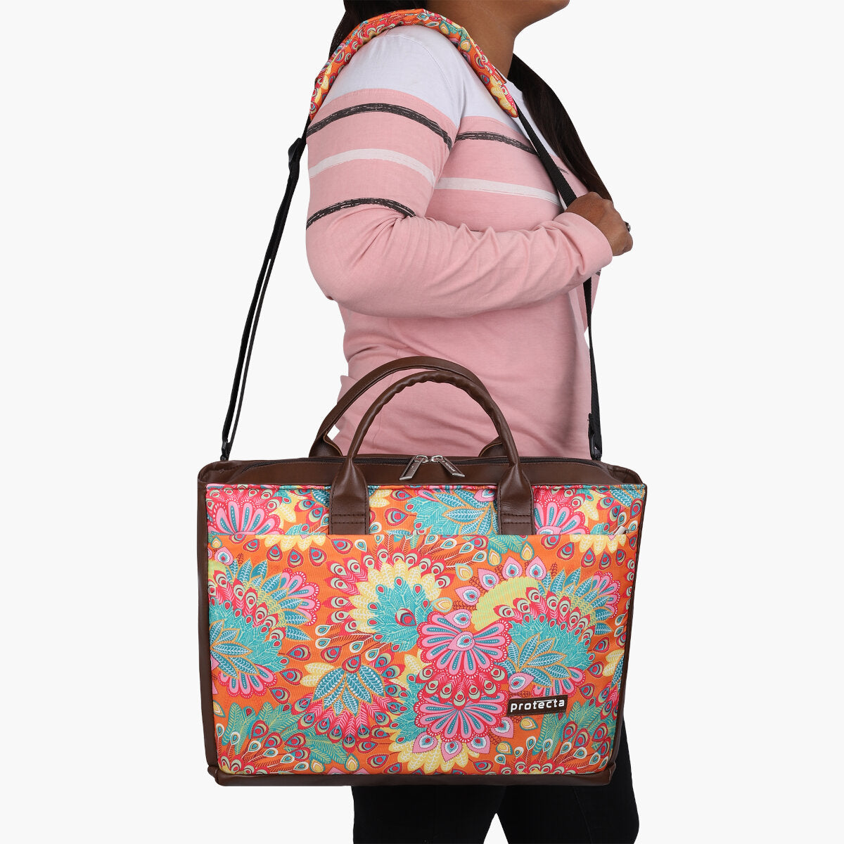 Paisley Print | Protecta Evenly Poised Office Laptop Bag for Women - 7