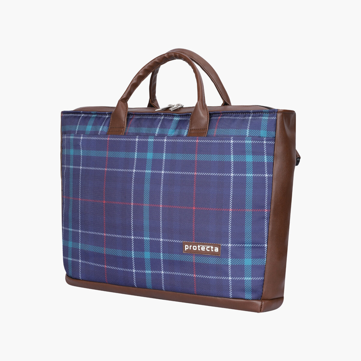 Plaid Print | Protecta Evenly Poised Office Laptop Bag for Women - 2