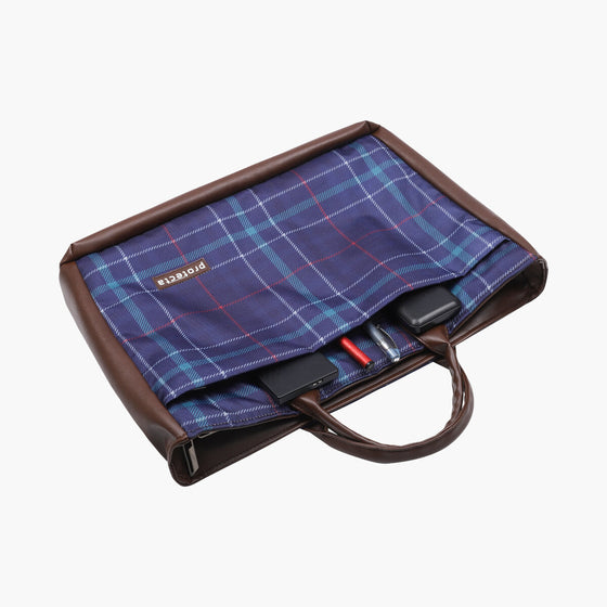 Plaid Print | Protecta Evenly Poised Office Laptop Bag for Women - 6
