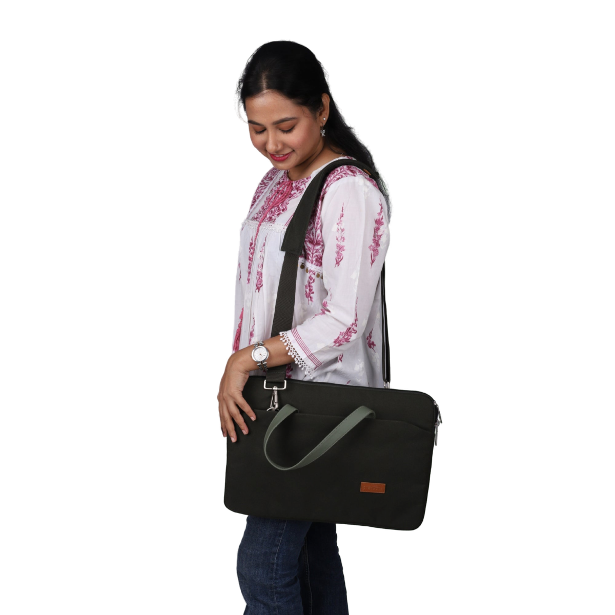 Olive Green | Protecta Grace Laptop Bag - 1