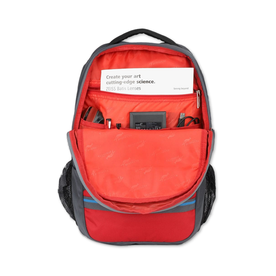 Grey-Red | Protecta Harmony Laptop Backpack-4