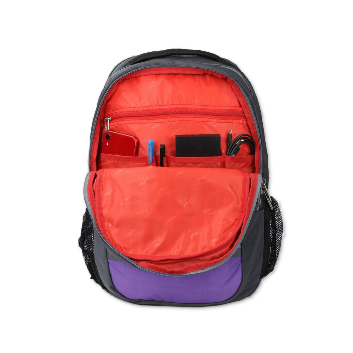 Grey-Violet | Protecta Harmony Laptop Backpack-4
