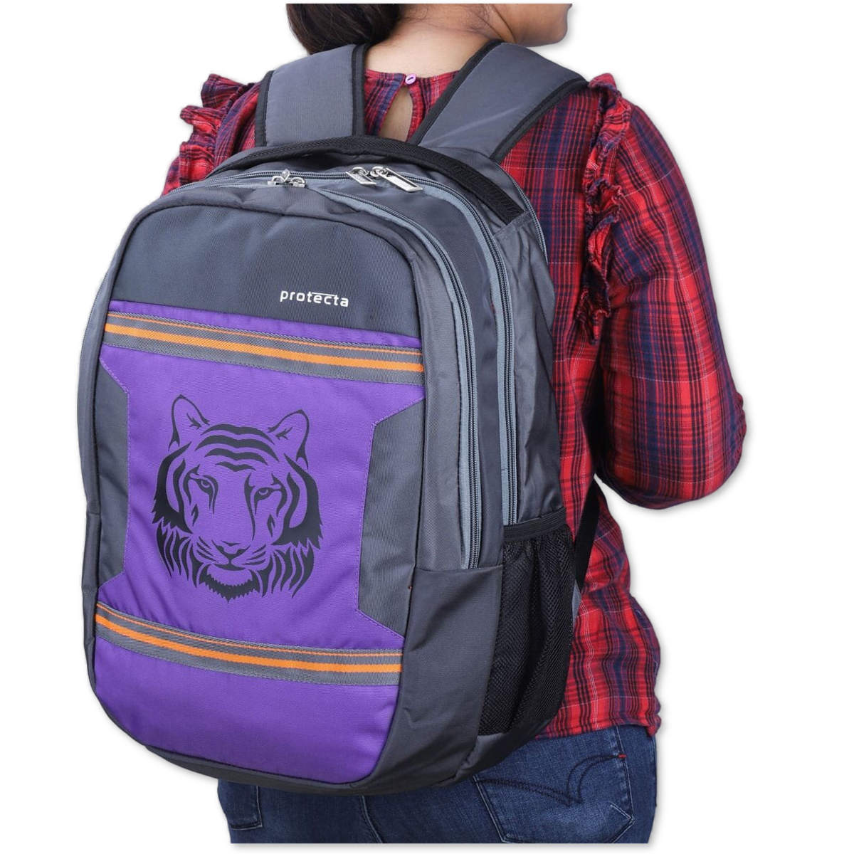 Grey-Violet | Protecta Harmony Laptop Backpack-6