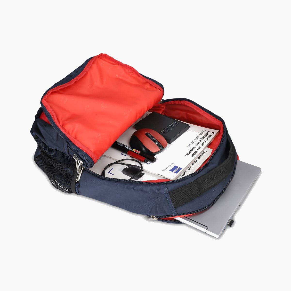 Navy-Red| Protecta Harmony Laptop Backpack-5