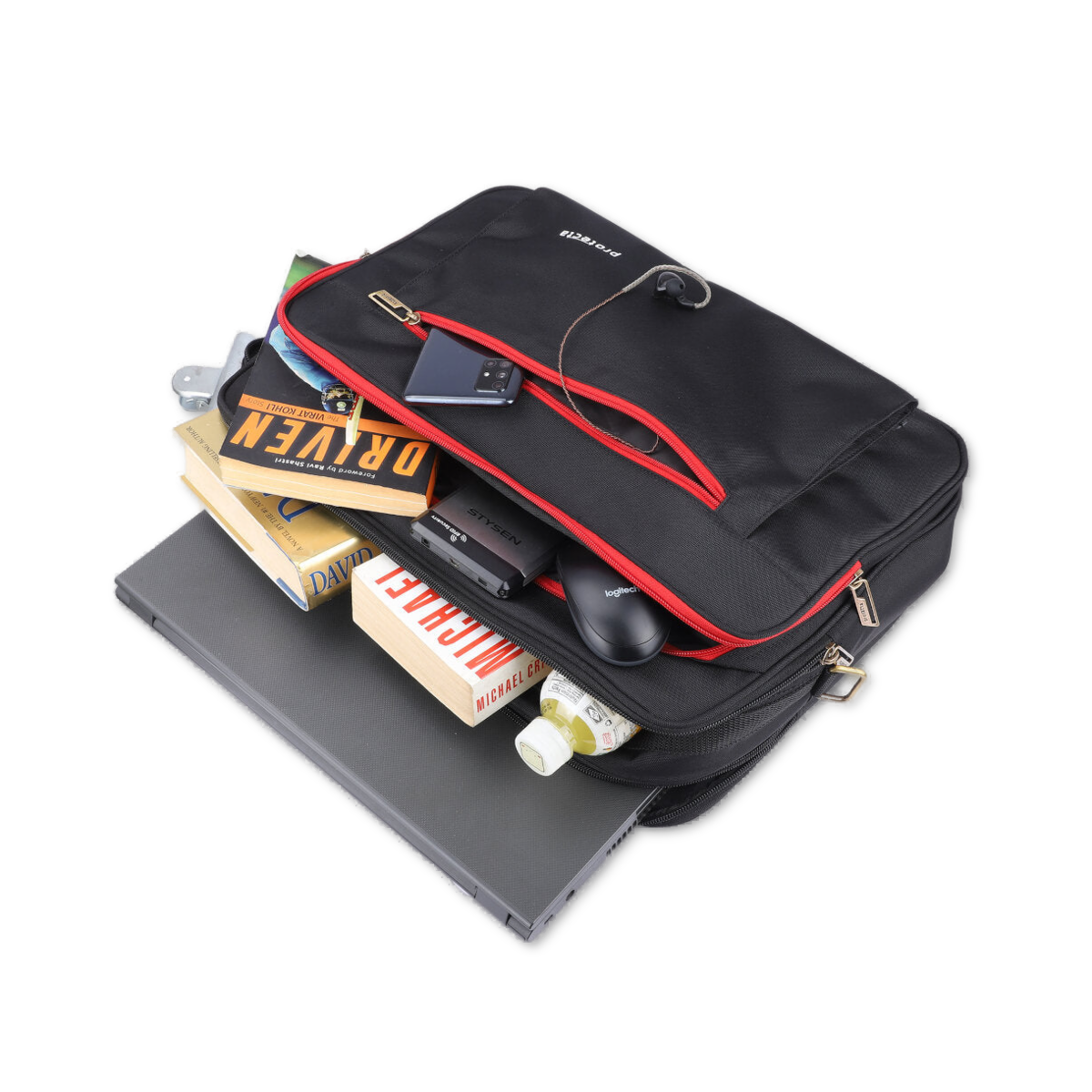 Black-Red, Headquarter Travel & Office Bag-5