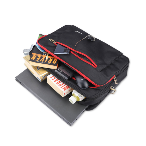 Black-Red, Headquarter Travel & Office Bag-5