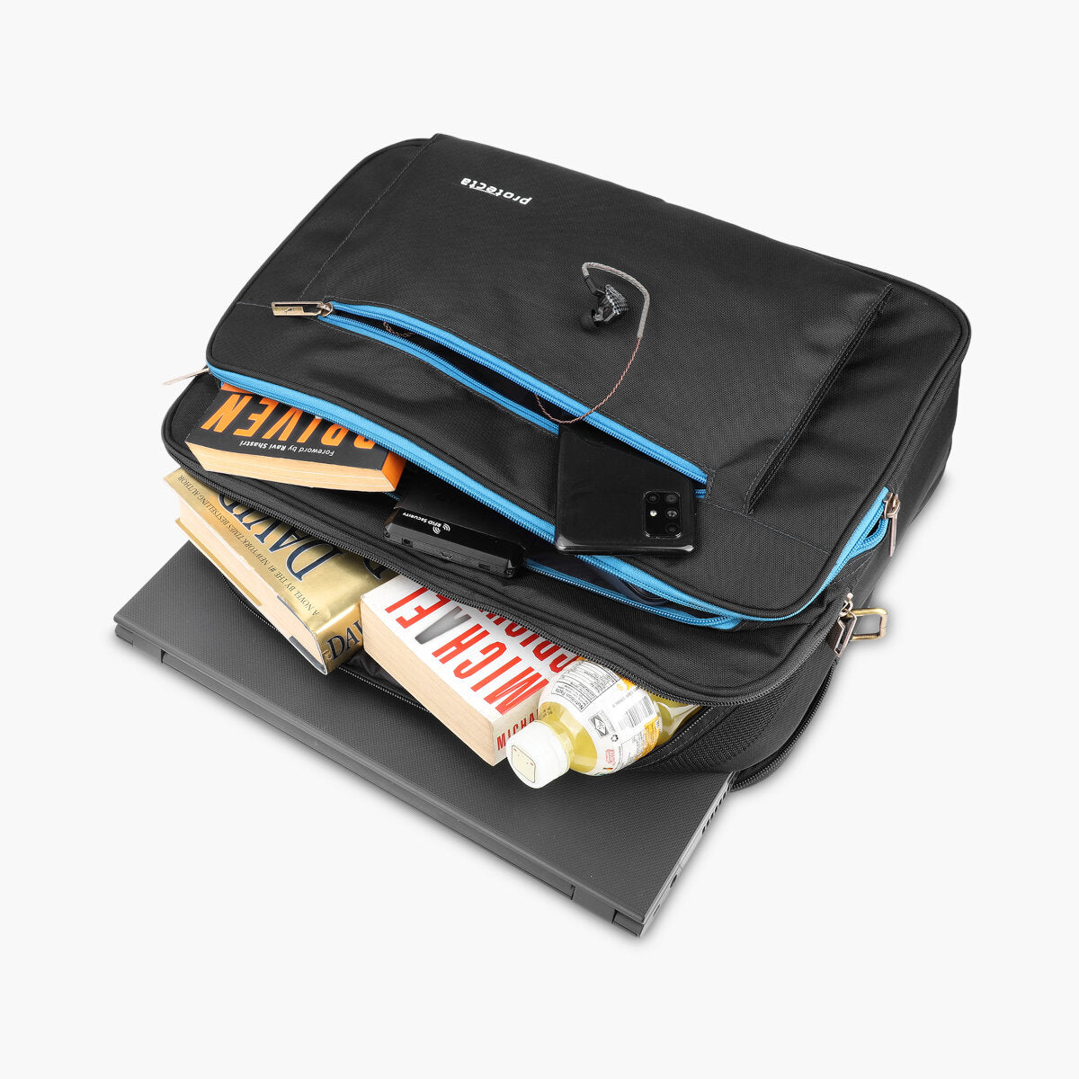 Black-Blue, Headquarter Travel & Office Bag-5
