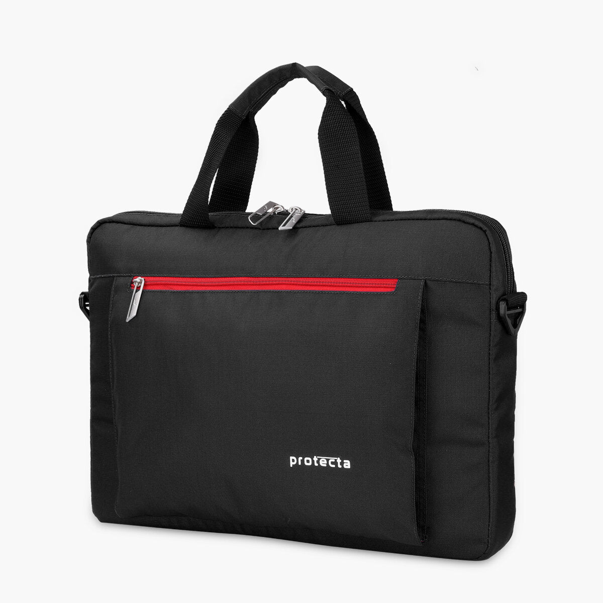 Black-Red | Protecta Headquarter Lite Slim Office Laptop Bag-2