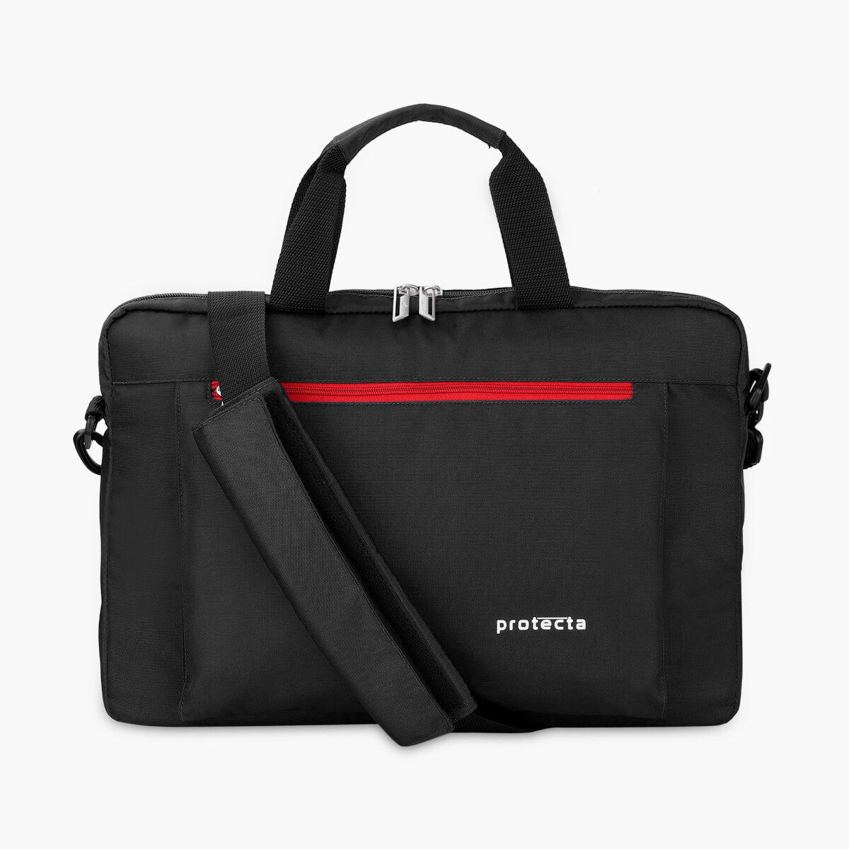 Black-Red | Protecta Headquarter Lite Slim Office Laptop Bag-4