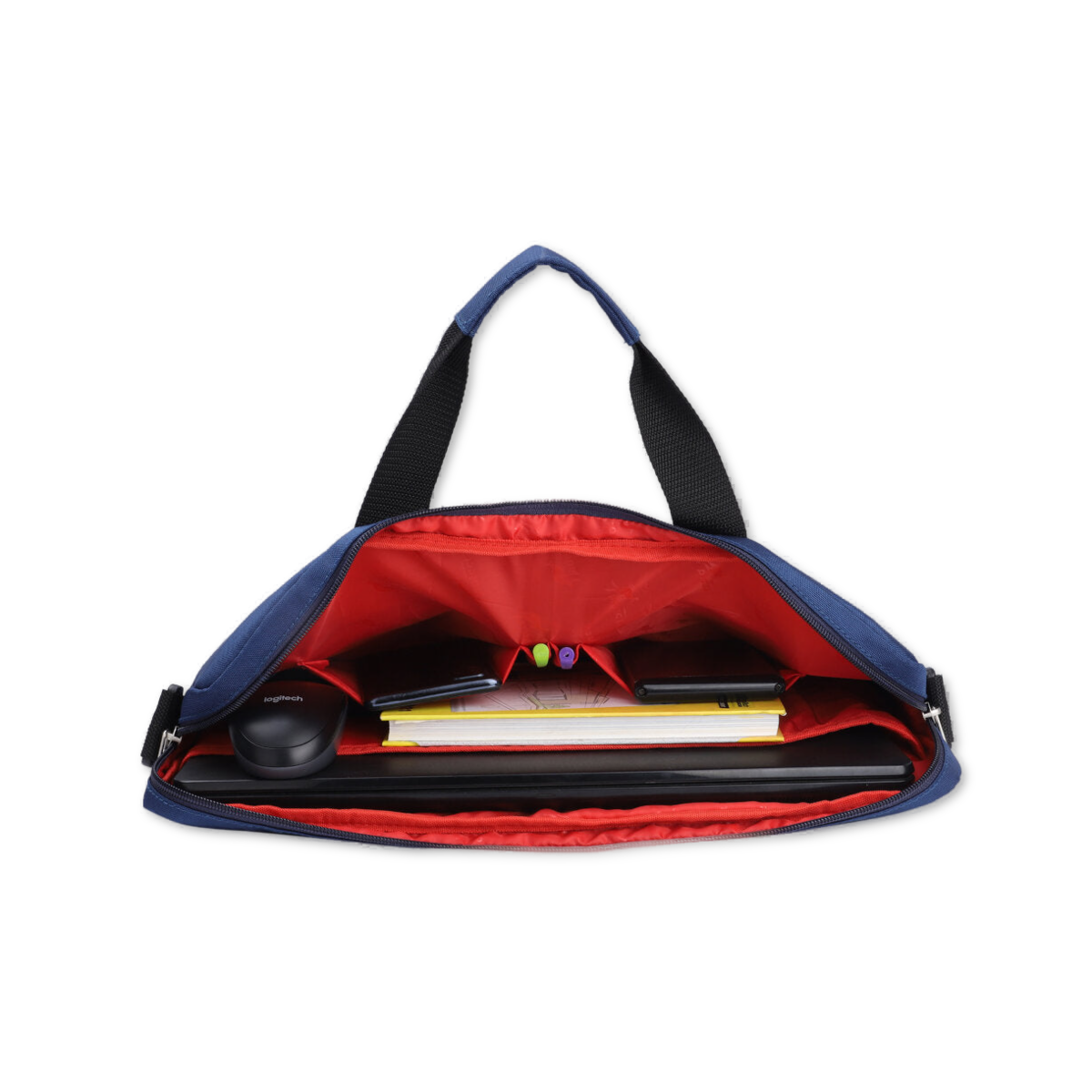Navy | Protecta Headquarter Lite Slim Office Laptop Bag-7