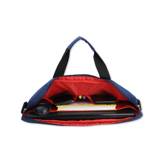 Navy | Protecta Headquarter Lite Slim Office Laptop Bag-7