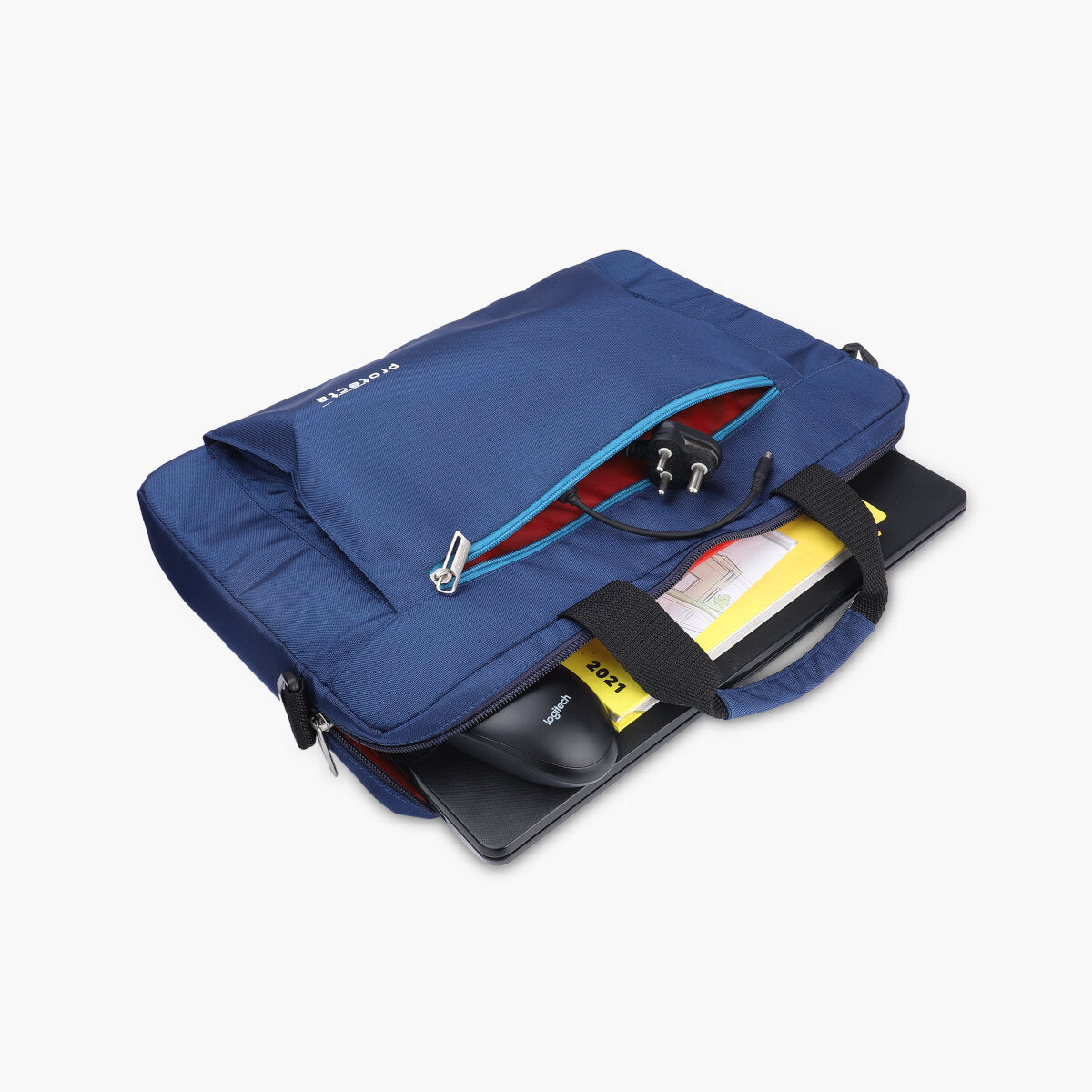 Navy-Blue | Protecta Headquarter Lite Slim Office Laptop Bag-1