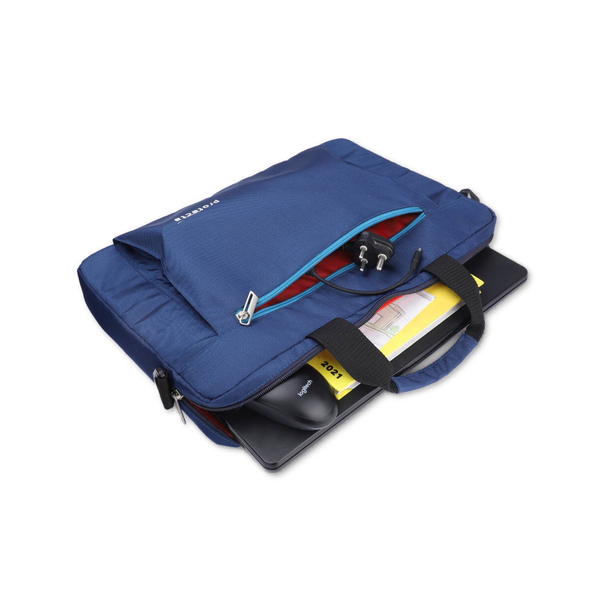 Navy-Blue | Protecta Headquarter Lite Slim Office Laptop Bag-1