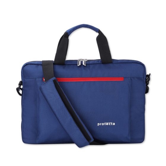 Navy-Red | Protecta Headquarter Lite Slim Office Laptop Bag-4