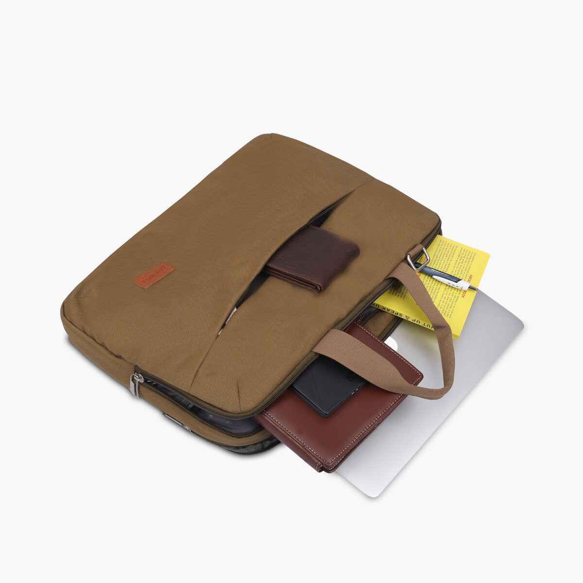 Khaki | Protecta High Pedestal Office Laptop Bag - 1
