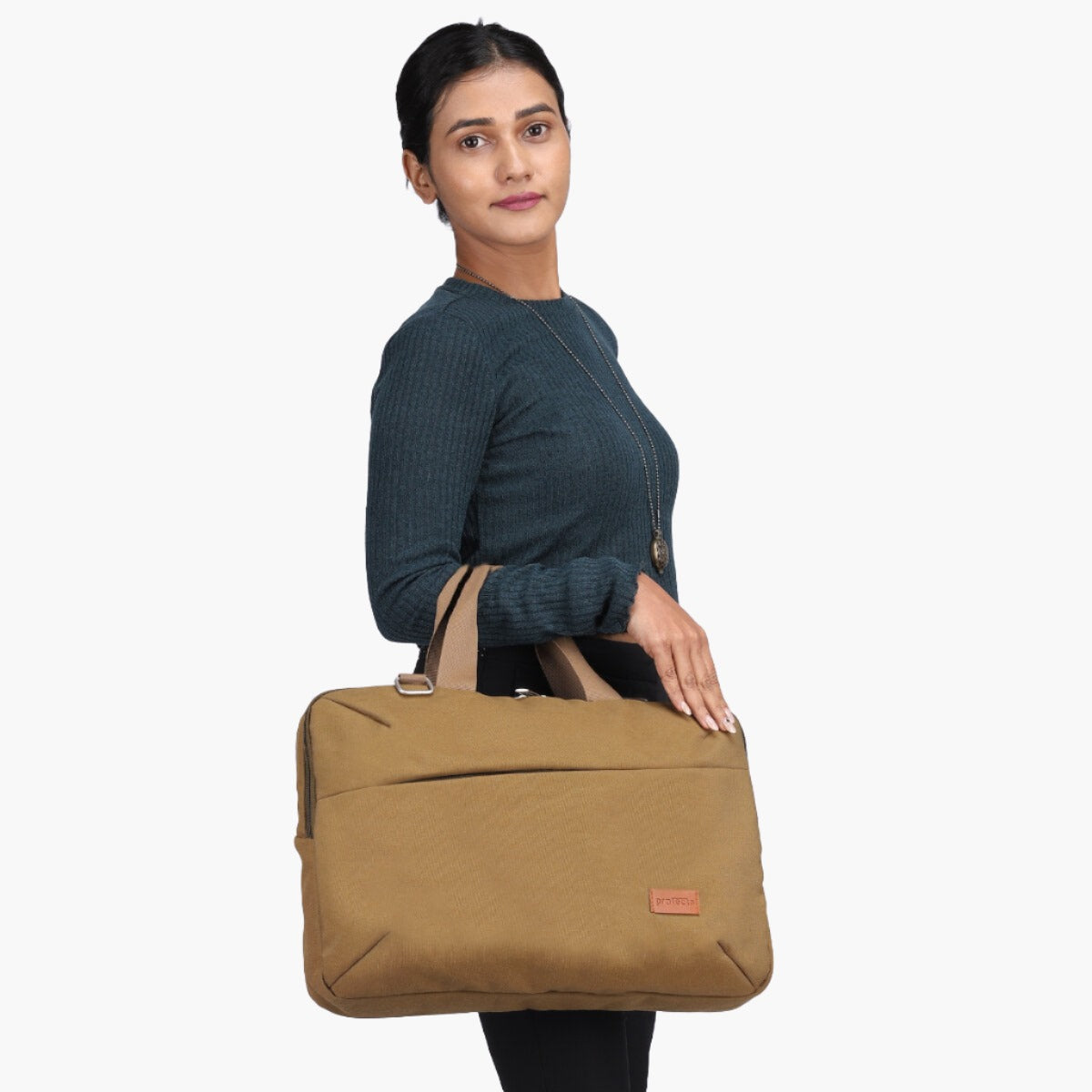 Khaki | Protecta High Pedestal Office Laptop Bag - 5