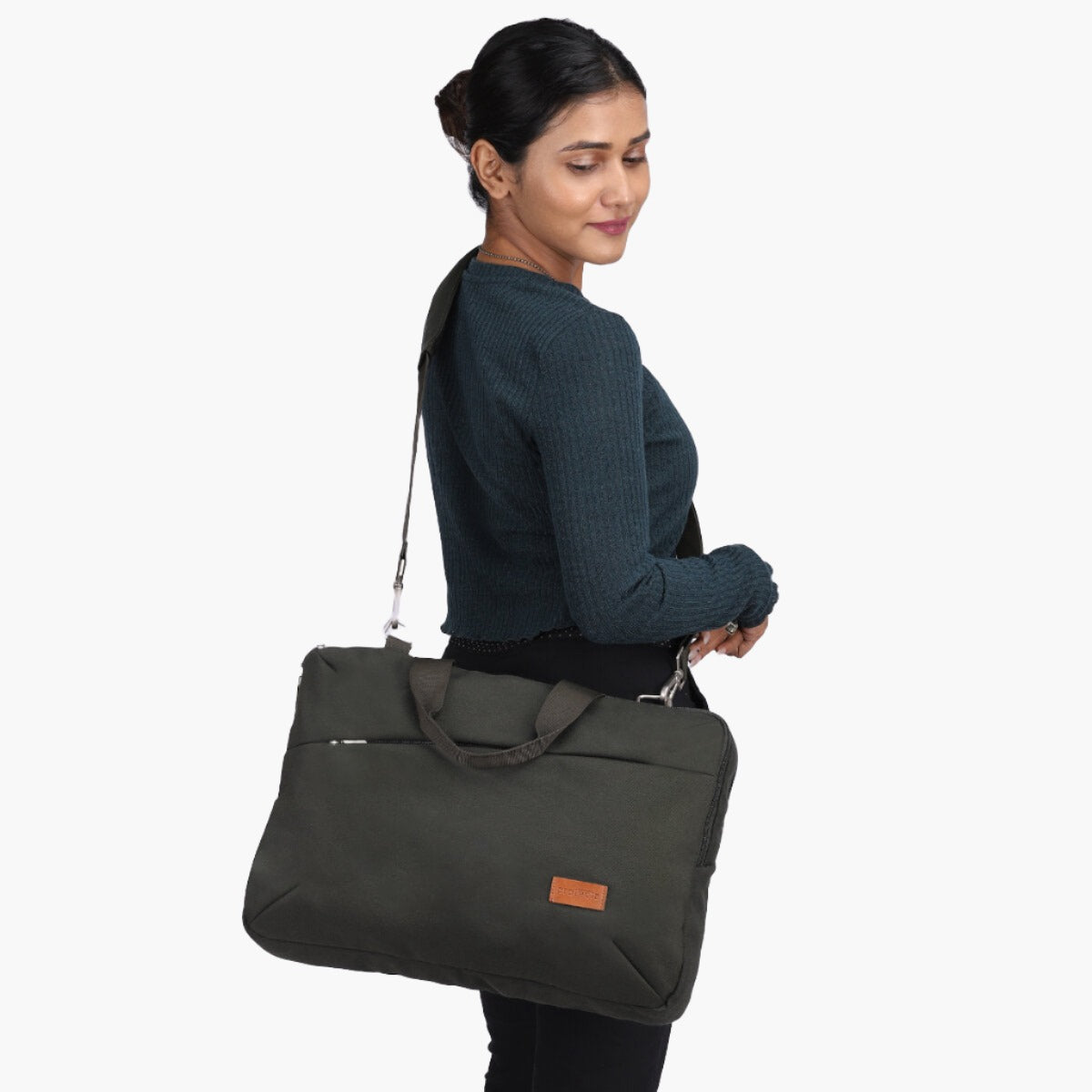 Olive | Protecta High Pedestal Office Laptop Bag - 5