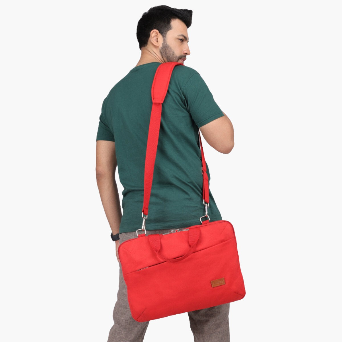 Red | Protecta High Pedestal Office Laptop Bag - 3