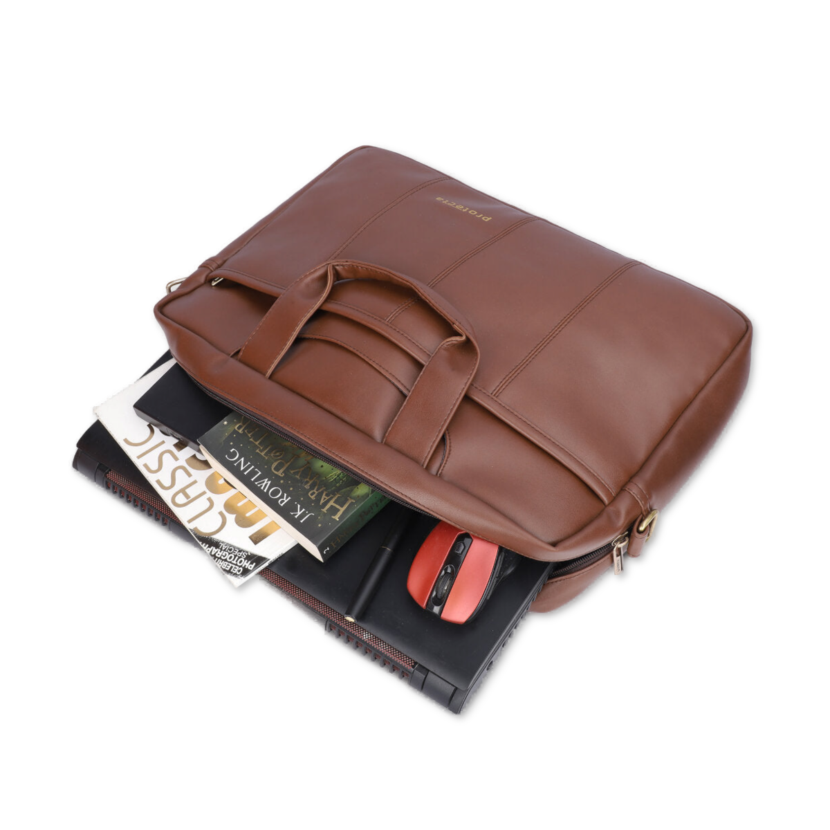 Brown | Protecta Higher Ground Premium Office Laptop Bag-2