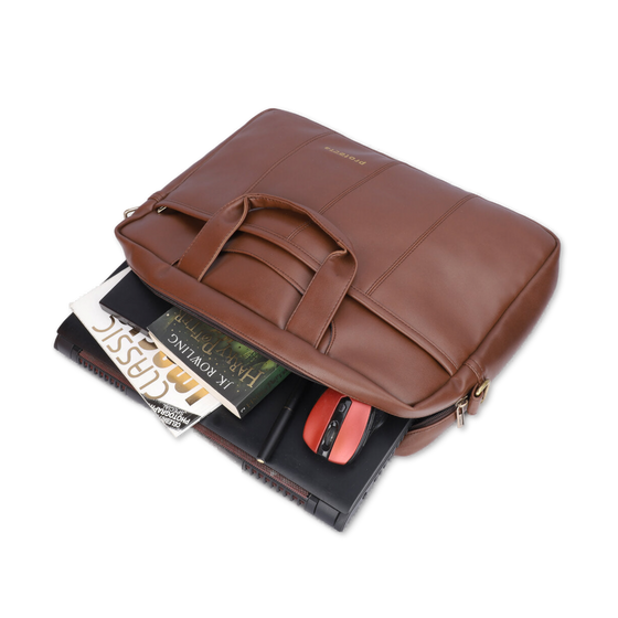 Brown | Protecta Higher Ground Premium Office Laptop Bag-2