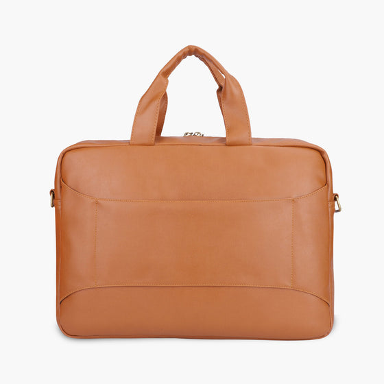 Tan | Protecta Higher Ground Premium Office Laptop Bag-5